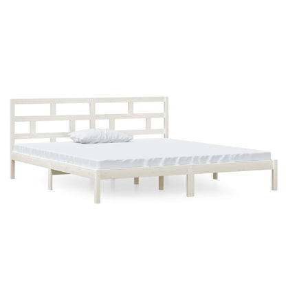 Giroletto Bianco in Legno Massello di Pino 140x190 cm | homemem39