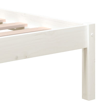 Giroletto Bianco in Legno Massello di Pino 140x190 cm | homemem39