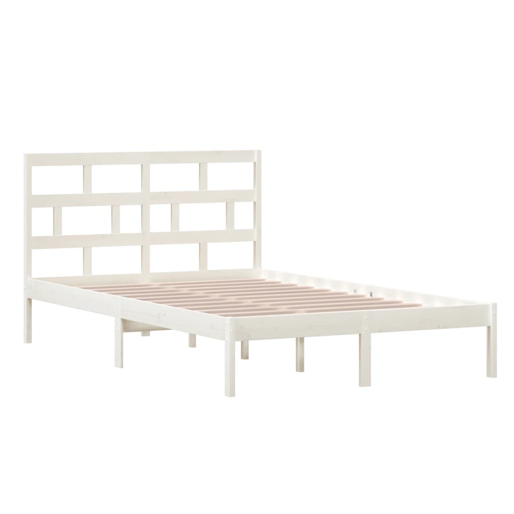 Giroletto Bianco in Legno Massello di Pino 120x200 cm | homemem39