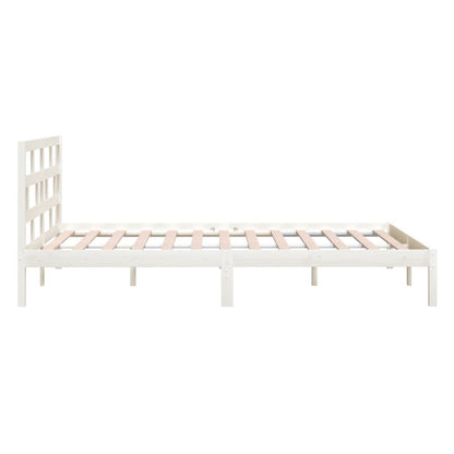 Giroletto Bianco in Legno Massello di Pino 120x200 cm | homemem39