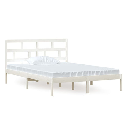 Giroletto Bianco in Legno Massello di Pino 140x200 cm | homemem39