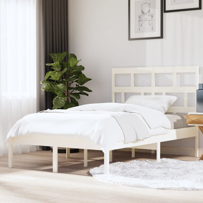 Giroletto Bianco in Legno Massello di Pino 140x200 cm | homemem39