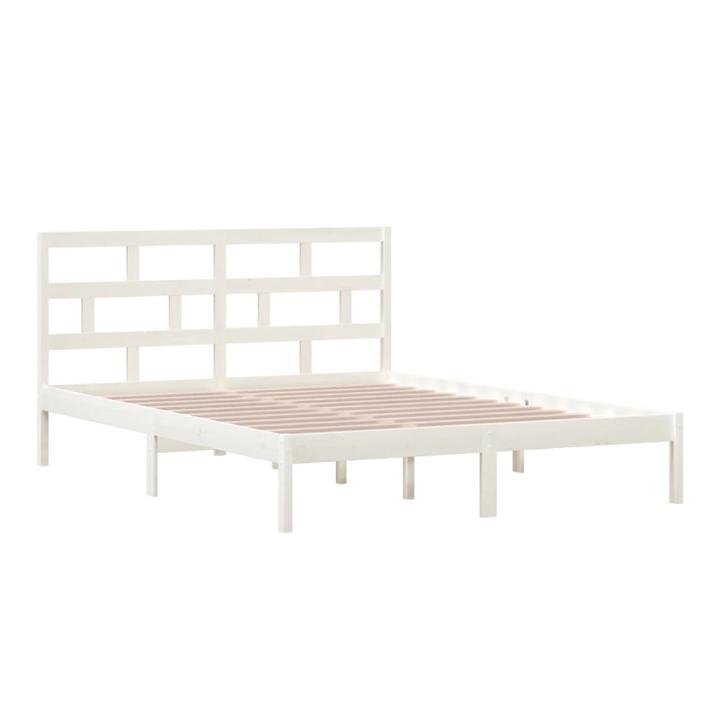 Giroletto Bianco 150x200 cm King in Legno Massello | homemem39