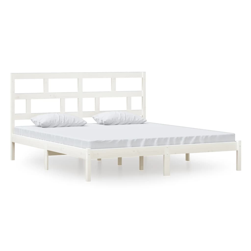 Giroletto Bianco 180x200 cm Super King in Legno Massello | homemem39
