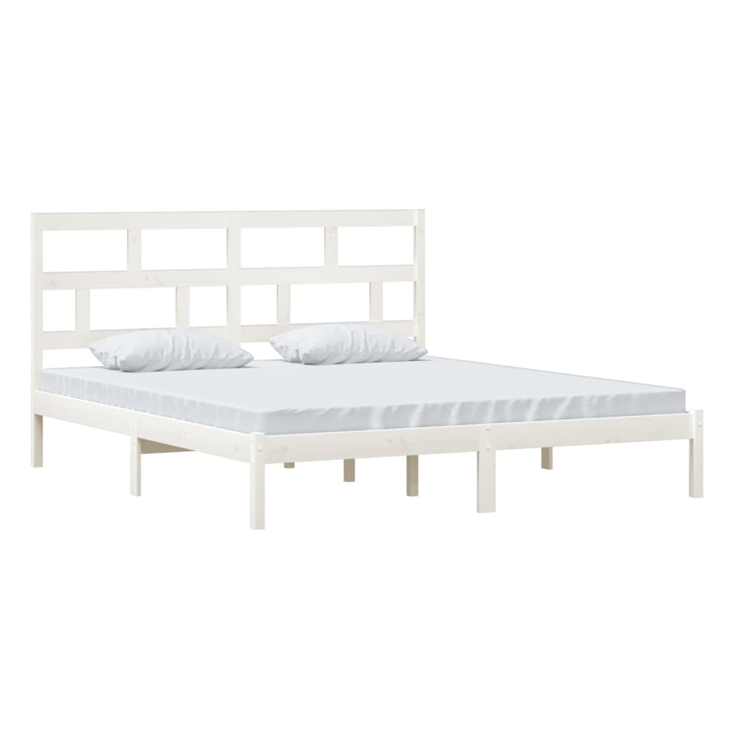 Giroletto Bianco 180x200 cm Super King in Legno Massello | homemem39