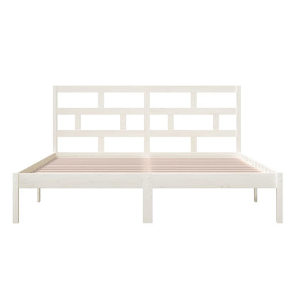 Giroletto Bianco 180x200 cm Super King in Legno Massello | homemem39