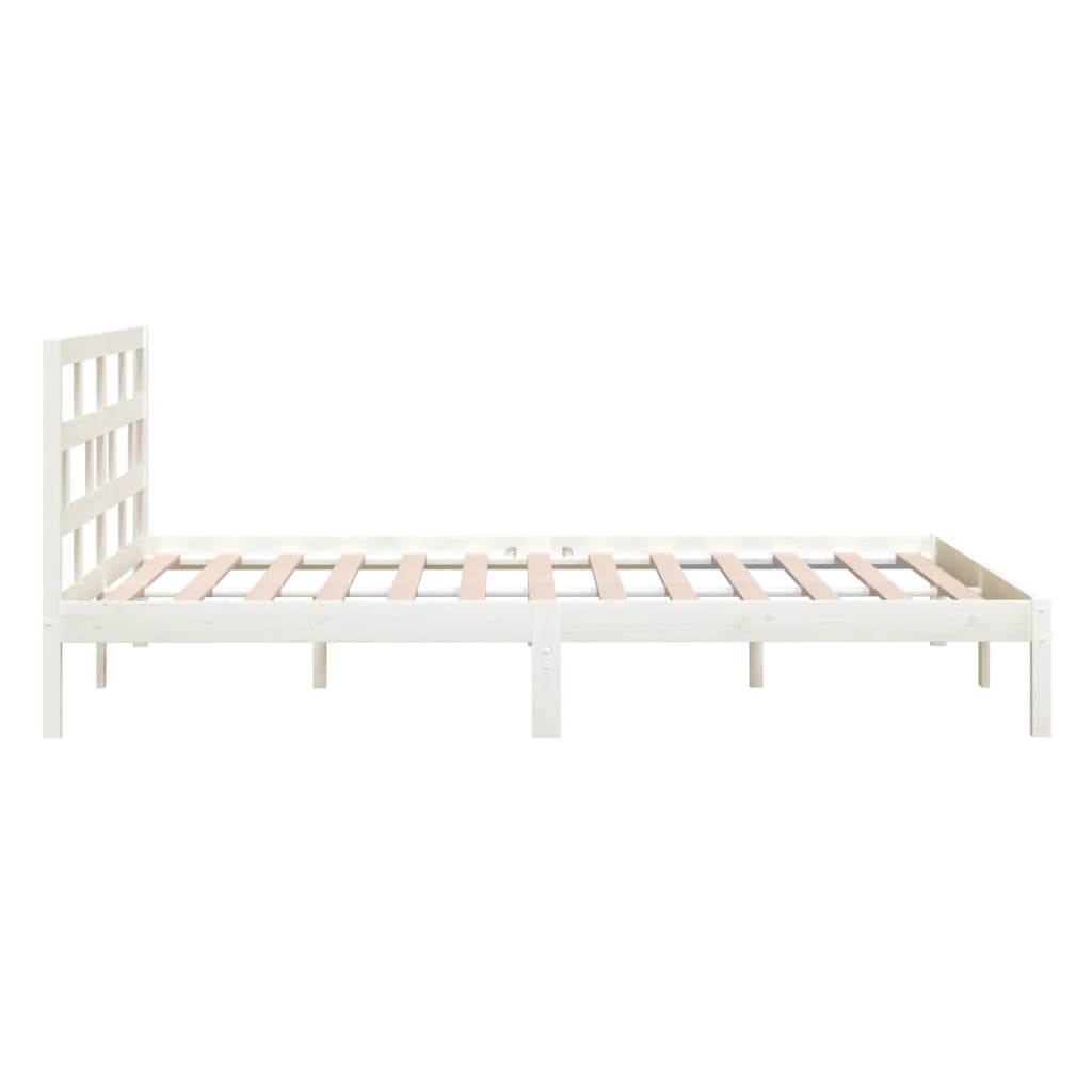 Giroletto Bianco 180x200 cm Super King in Legno Massello | homemem39