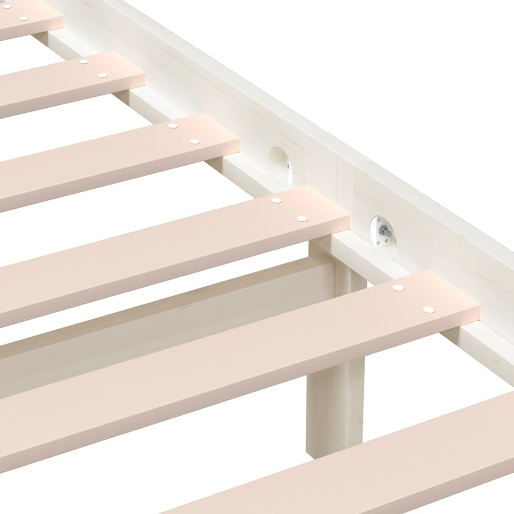Giroletto Bianco 180x200 cm Super King in Legno Massello | homemem39