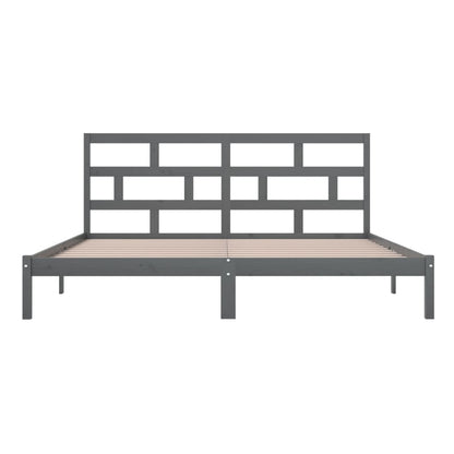 Giroletto Grigio in Legno Massello di Pino 200x200 cm | homemem39