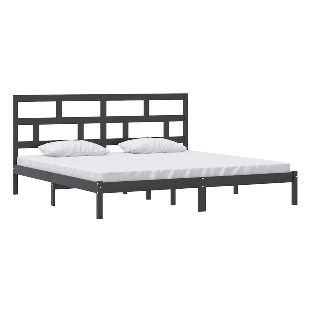 Giroletto Nero in Legno Massello di Pino 200x200 cm | homemem39