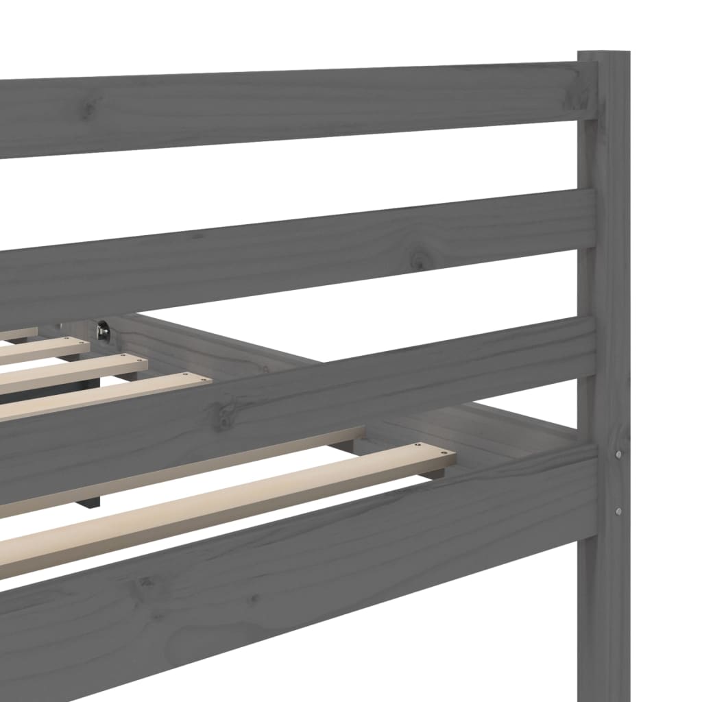 Giroletto Grigio in Legno Massello di Pino 200x200 cm | homemem39