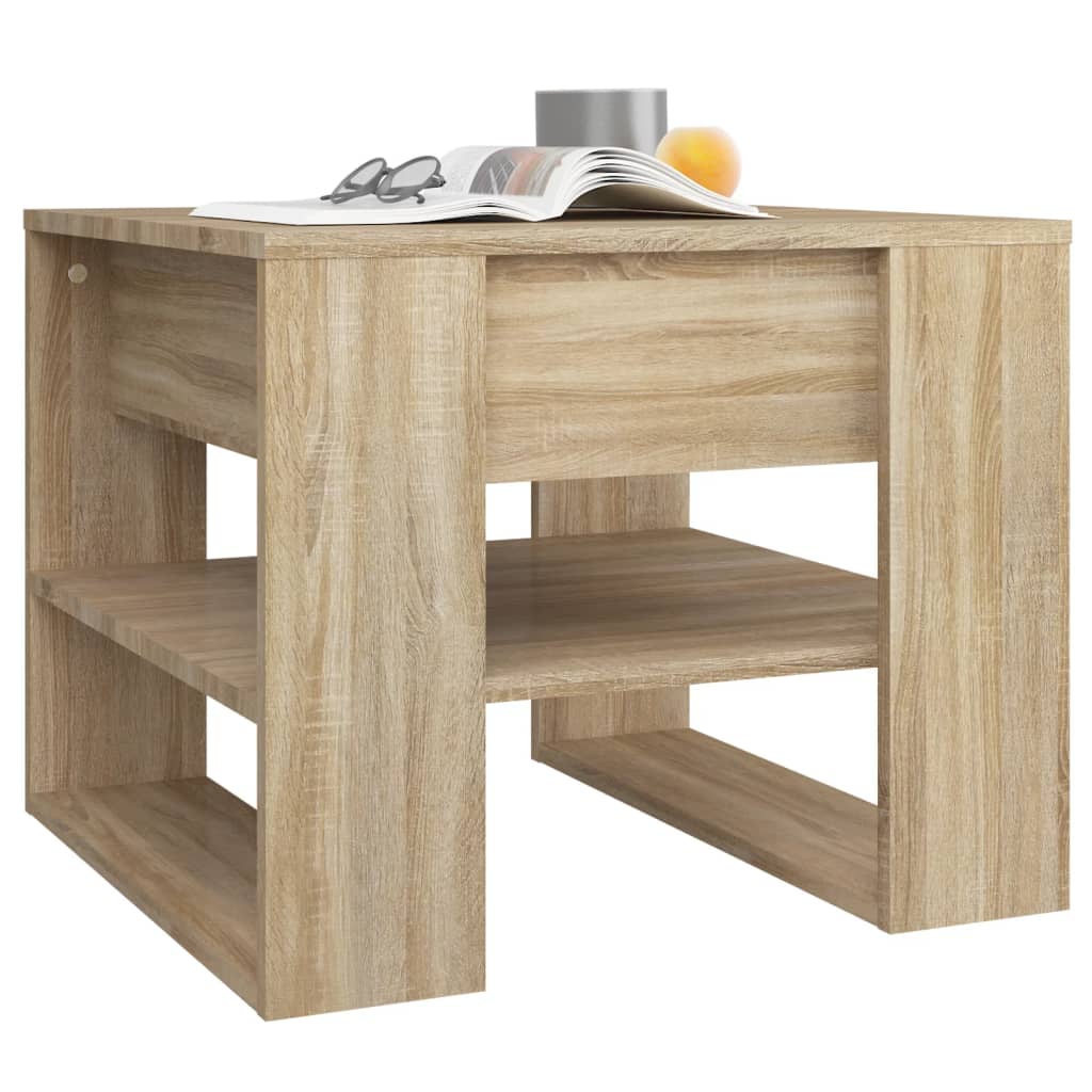 Tavolino Salotto Rovere Sonoma 55,5x55x45 cm Legno Multistrato | homemem39
