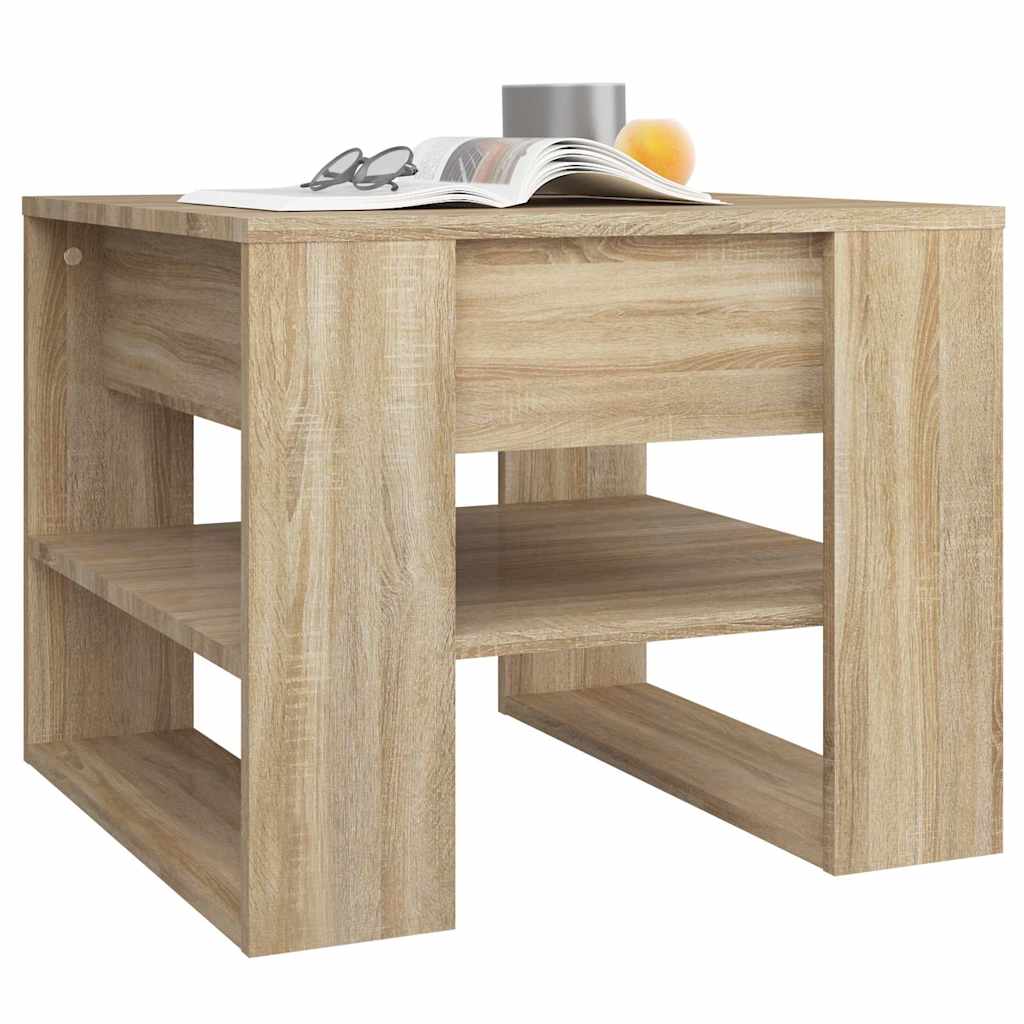 Tavolino Salotto Rovere Sonoma 55,5x55x45 cm Legno Multistrato
