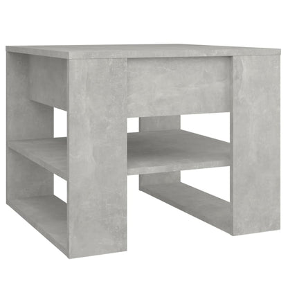 Tavolino Salotto Grigio Cemento 55,5x55x45 cm Legno Multistrato | homemem39