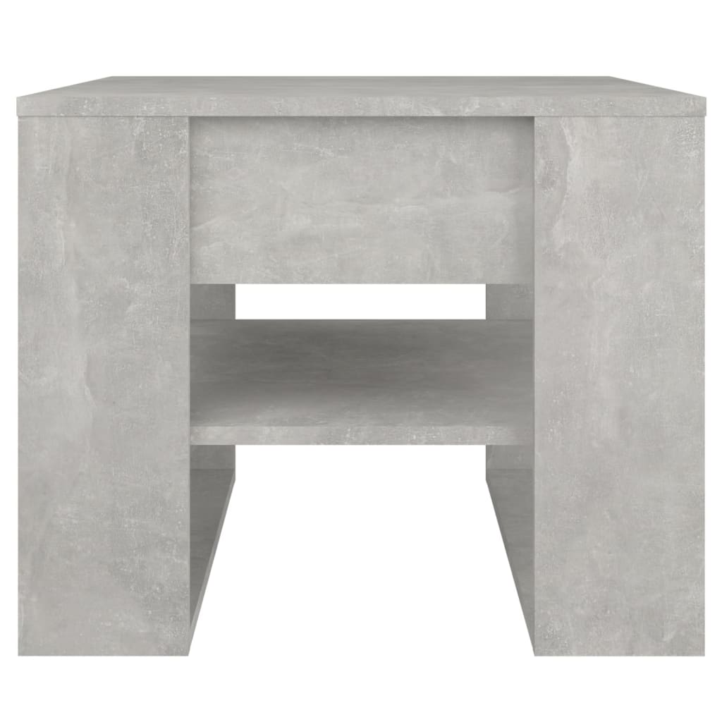 Tavolino Salotto Grigio Cemento 55,5x55x45 cm Legno Multistrato | homemem39