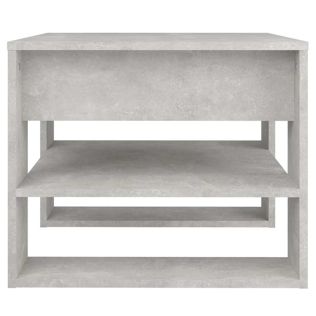 Tavolino Salotto Grigio Cemento 55,5x55x45 cm Legno Multistrato
