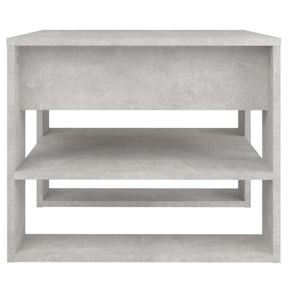 Tavolino Salotto Grigio Cemento 55,5x55x45 cm Legno Multistrato