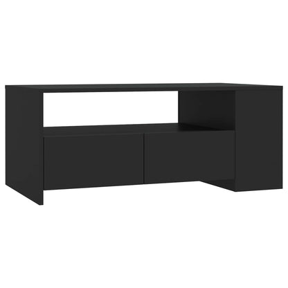 Tavolino da Salotto Nero 102x55x42 cm in Legno Compensato - homemem39