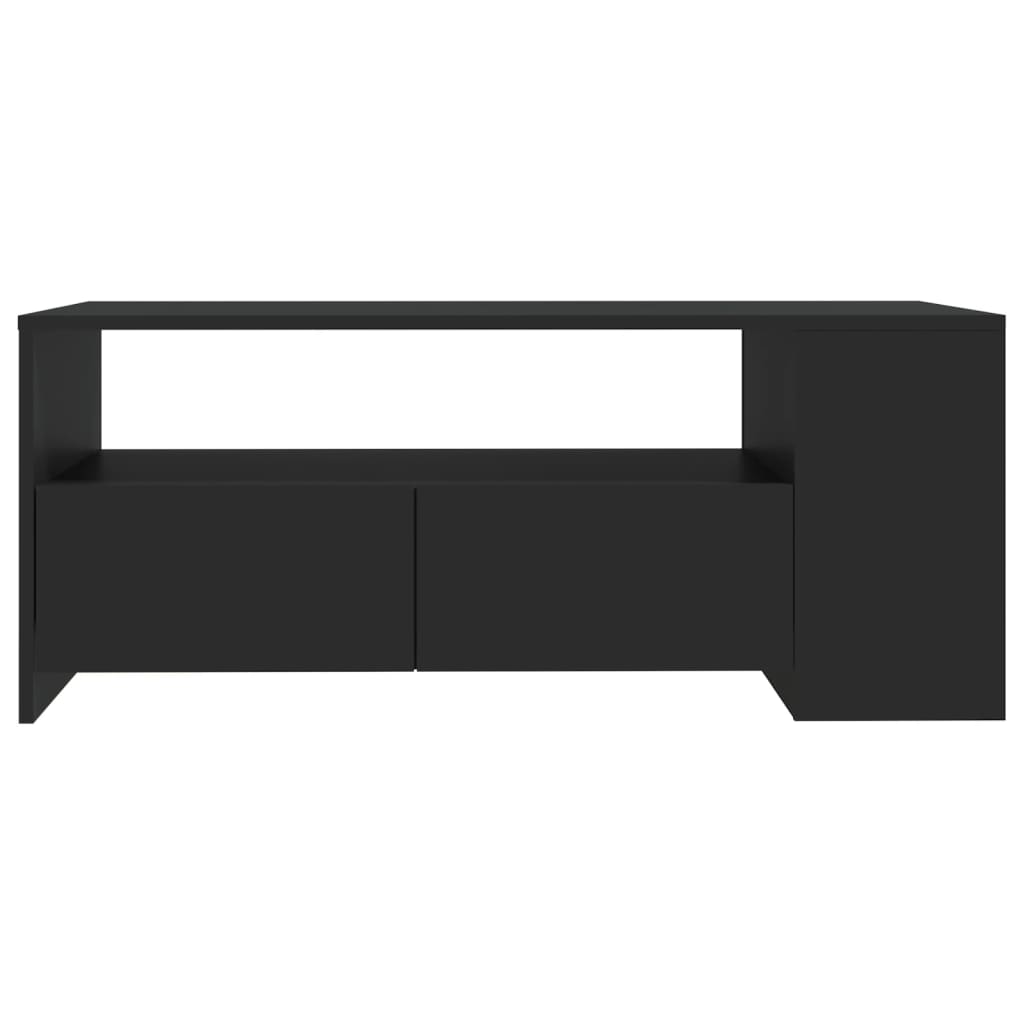 Tavolino da Salotto Nero 102x55x42 cm in Legno Compensato - homemem39