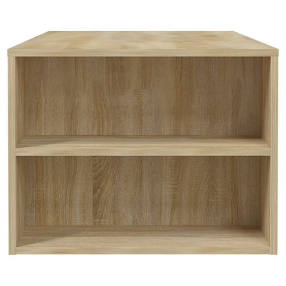 Tavolino da Salotto Rovere Sonoma 102x55x42cm Legno Compensato