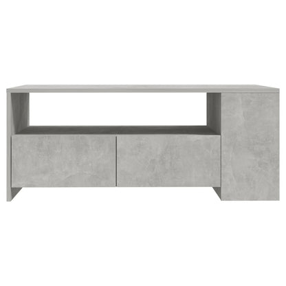 Tavolino Salotto Grigio Cemento 102x55x42 cm Legno Compensato - homemem39