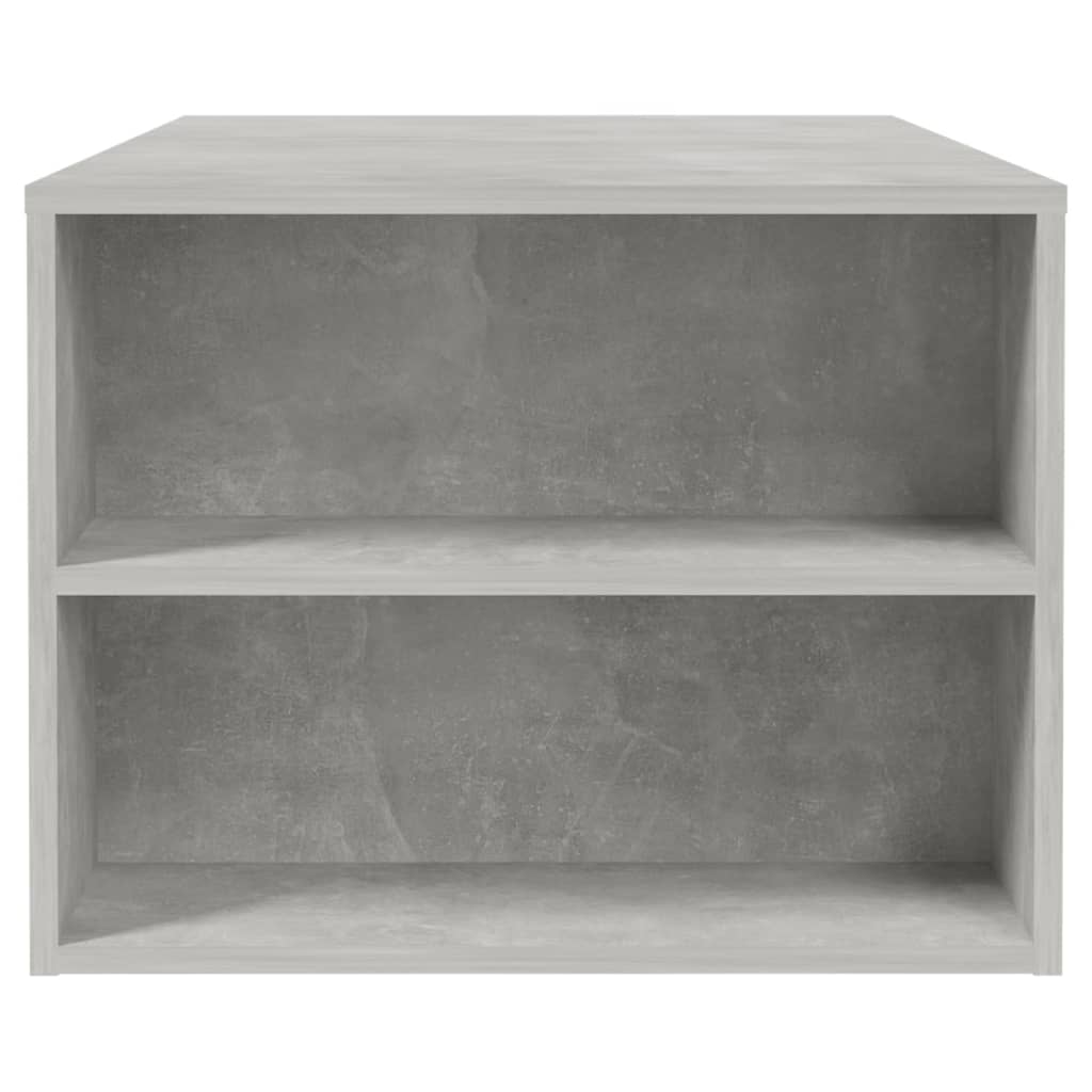 Tavolino Salotto Grigio Cemento 102x55x42 cm Legno Compensato - homemem39