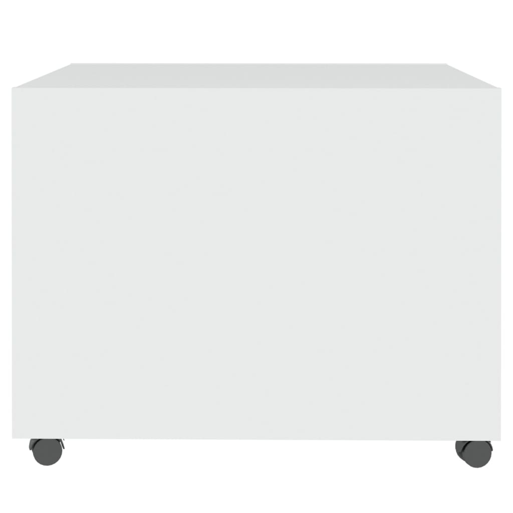 Tavolino da Salotto Bianco 55x55x40 cm in Legno Multistrato | homemem39
