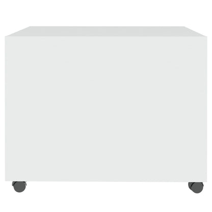 Tavolino da Salotto Bianco 55x55x40 cm in Legno Multistrato | homemem39