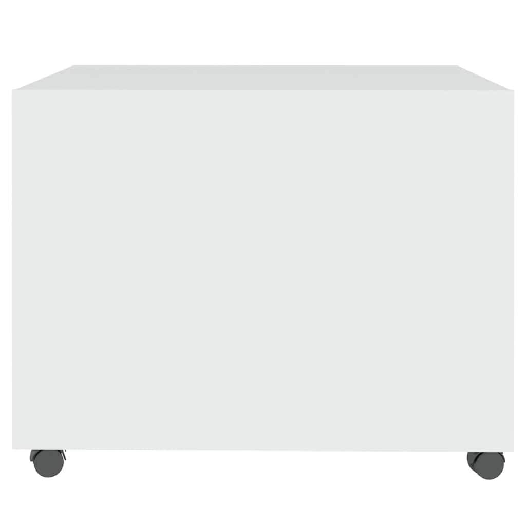 Tavolino da Salotto Bianco 55x55x40 cm in Legno Multistrato