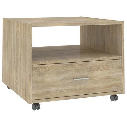 Tavolino da Salotto Rovere Sonoma 55x55x40 cm Legno Multistrato