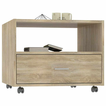 Tavolino da Salotto Rovere Sonoma 55x55x40 cm Legno Multistrato