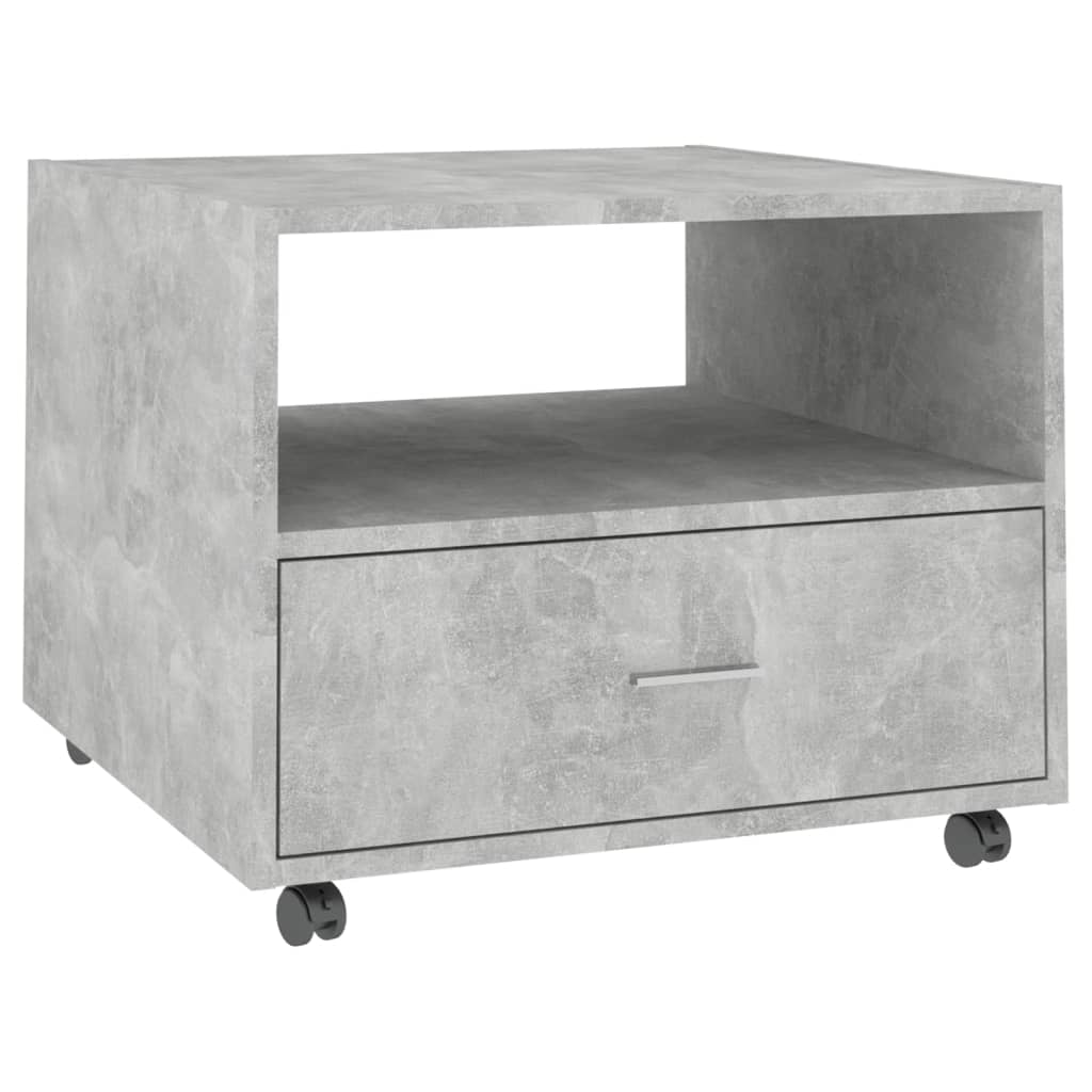Tavolino Salotto Grigio Cemento 55x55x40 cm Legno Multistrato | homemem39