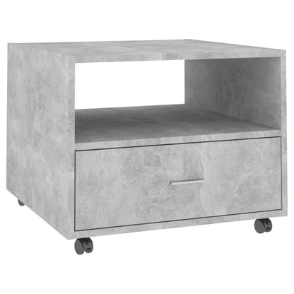 Tavolino Salotto Grigio Cemento 55x55x40 cm Legno Multistrato | homemem39