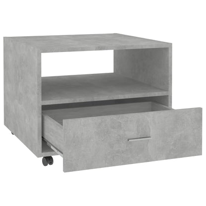 Tavolino Salotto Grigio Cemento 55x55x40 cm Legno Multistrato | homemem39