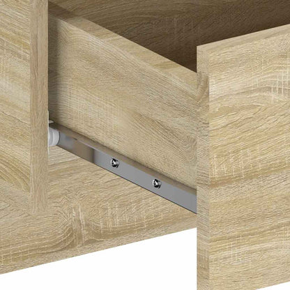 Comodini a Muro 2 pz Rovere Sonoma