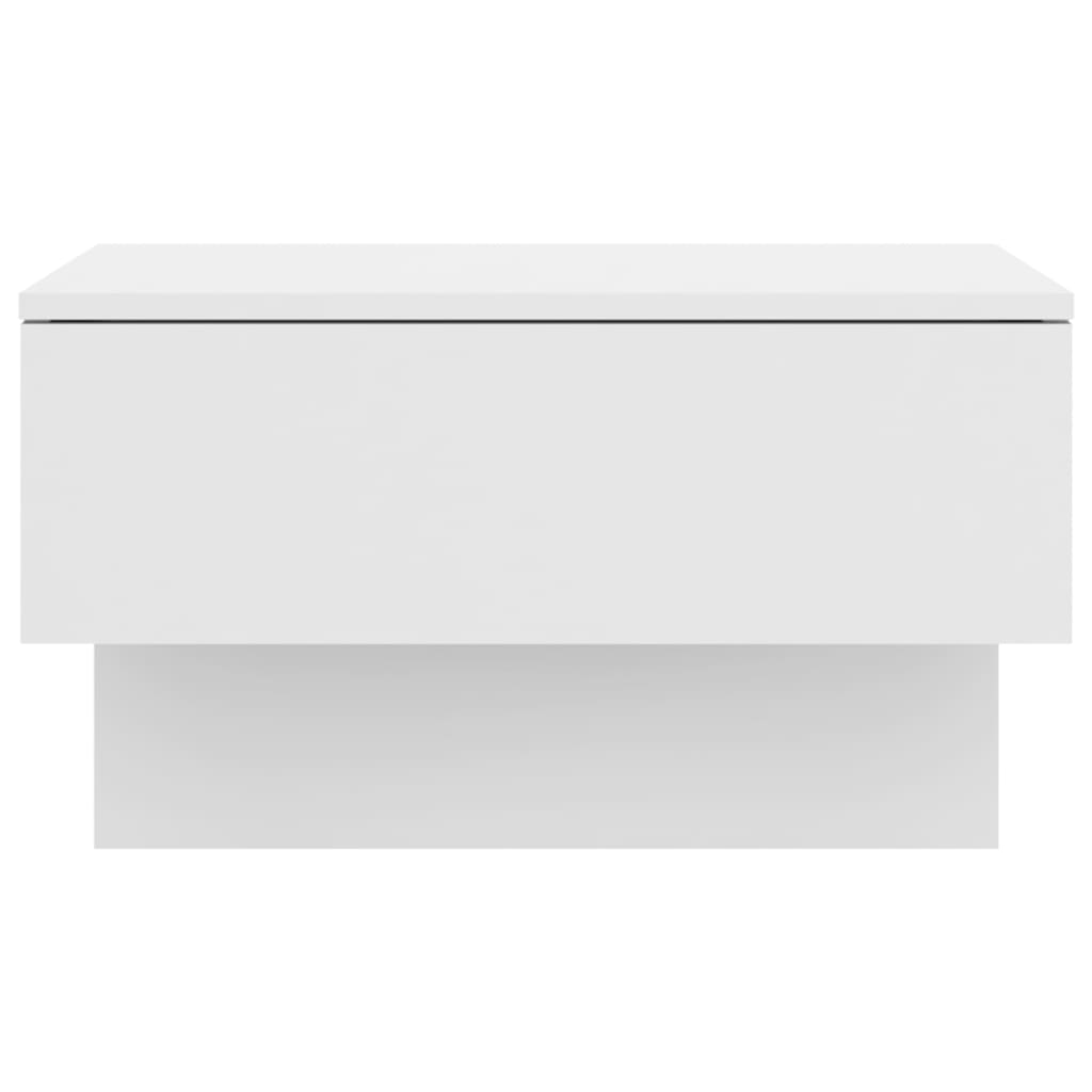 Comodini a Muro 2 pz Bianco Lucido