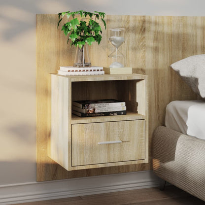 Comodini a Muro 2 pz Rovere Sonoma | homemem39