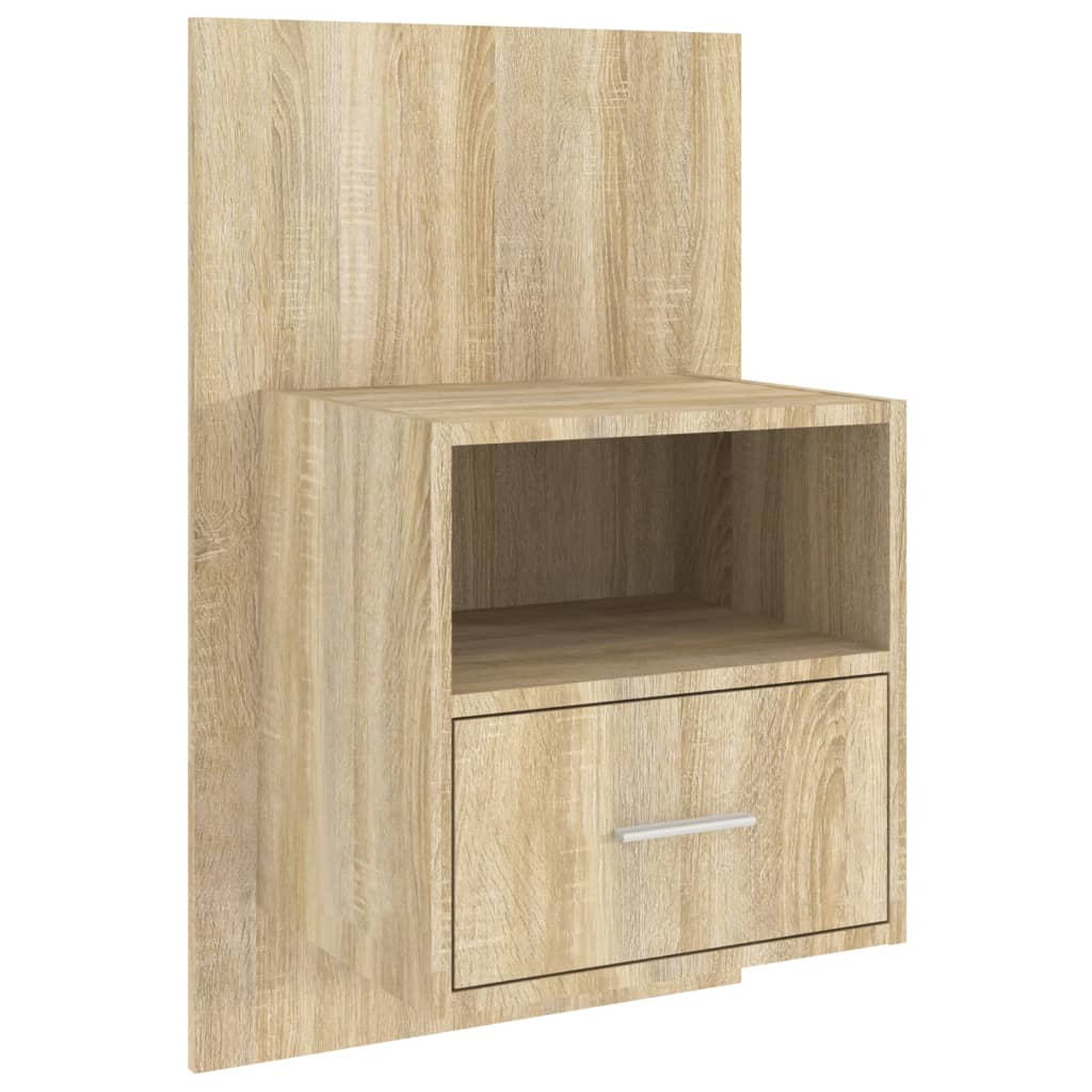 Comodini a Muro 2 pz Rovere Sonoma | homemem39