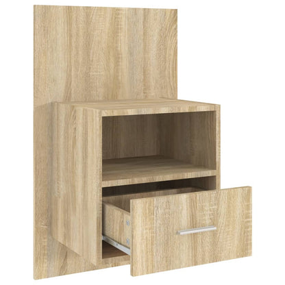 Comodini a Muro 2 pz Rovere Sonoma | homemem39