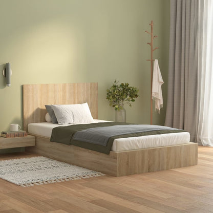 Testiera Letto Rovere Sonoma 120x1,5x80 cm in Legno Multistrato - homemem39