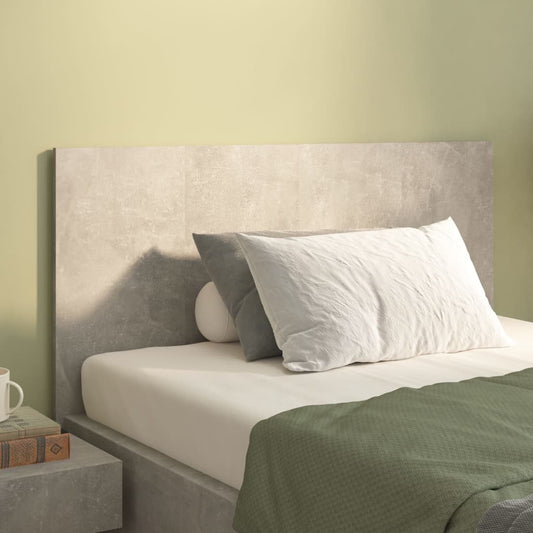 Testiera Letto Grigio Cemento 120x1,5x80cm in Legno Multistrato - homemem39