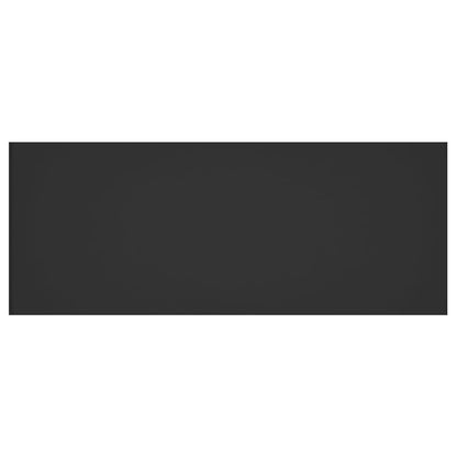 Testiera per Letto Nera 200x1,5x80 cm in Legno Multistrato - homemem39