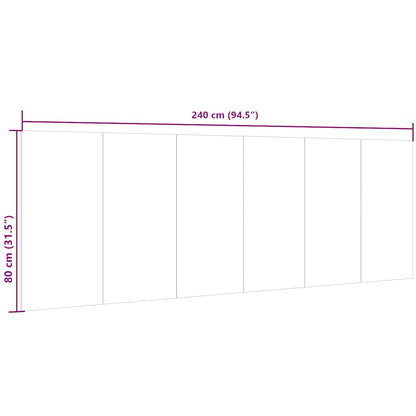 Testiera Letto Rovere Sonoma 240x1,5x80 cm Legno Ingegnerizzato - homemem39