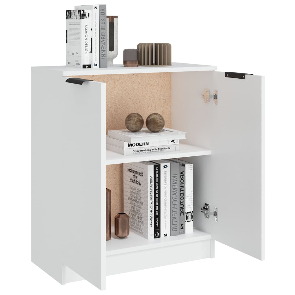 Credenza Bianca 60x30x70 cm in Legno tecnico - homemem39