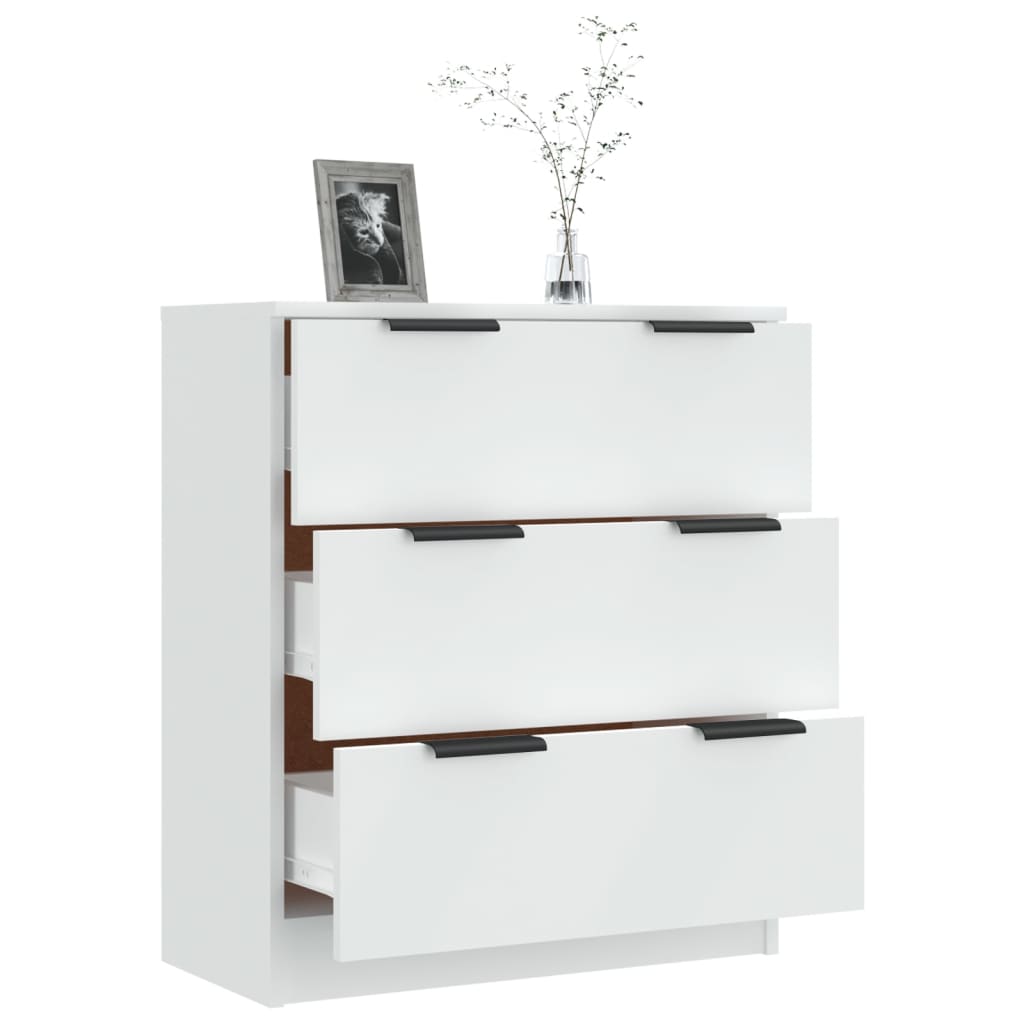 White Sideboard 60x30x70 cm in Multilayer Wood