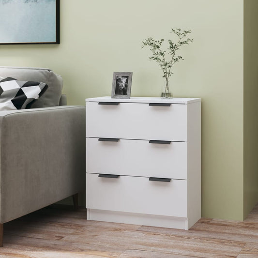 White Sideboard 60x30x70 cm in Multilayer Wood