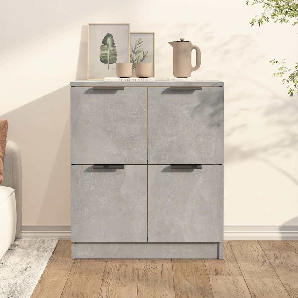 Credenza Grigio Cemento 60x30x70 cm in Legno Multistrato | homemem39