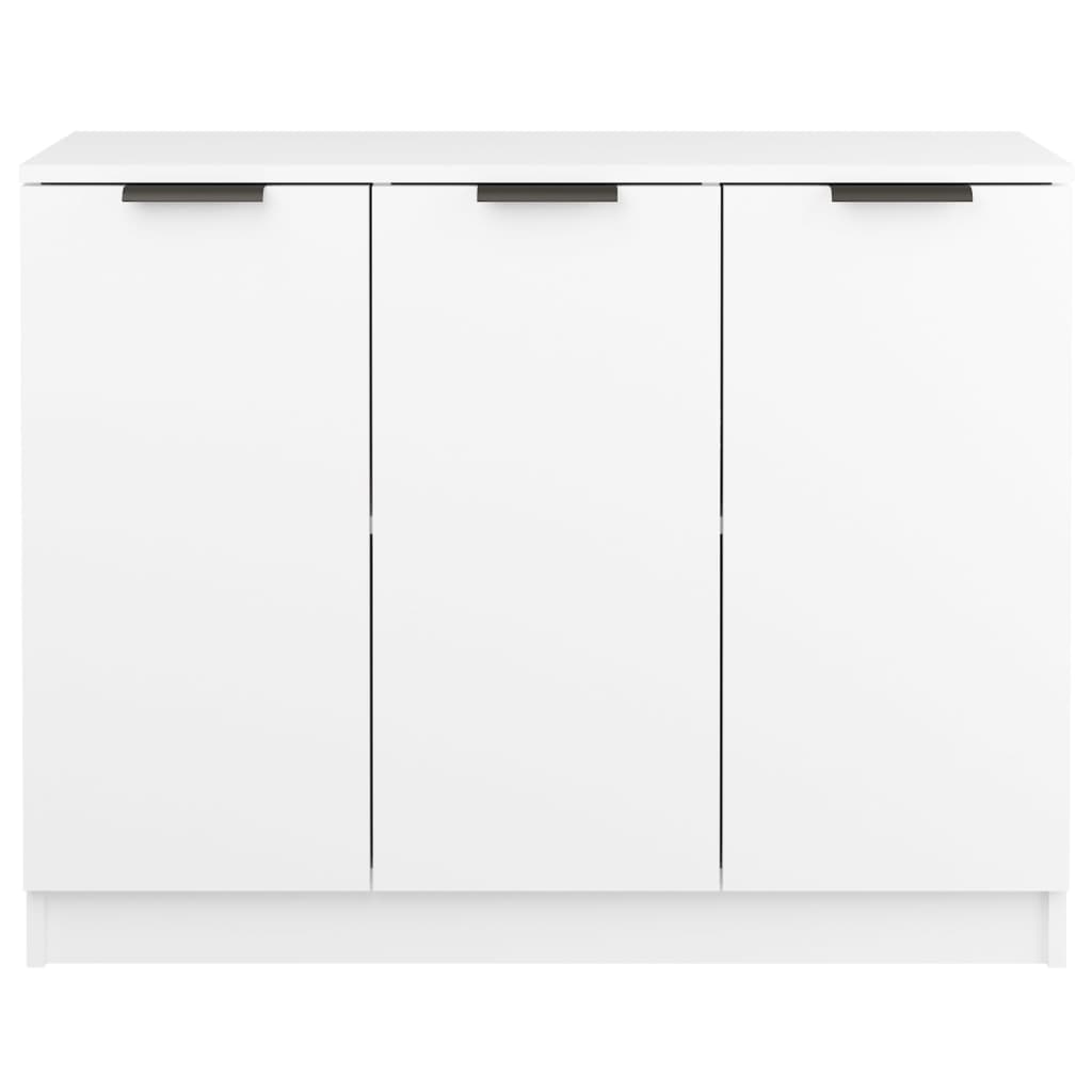 Credenza Bianca 90,5x30x70 cm in Legno Multistrato - homemem39