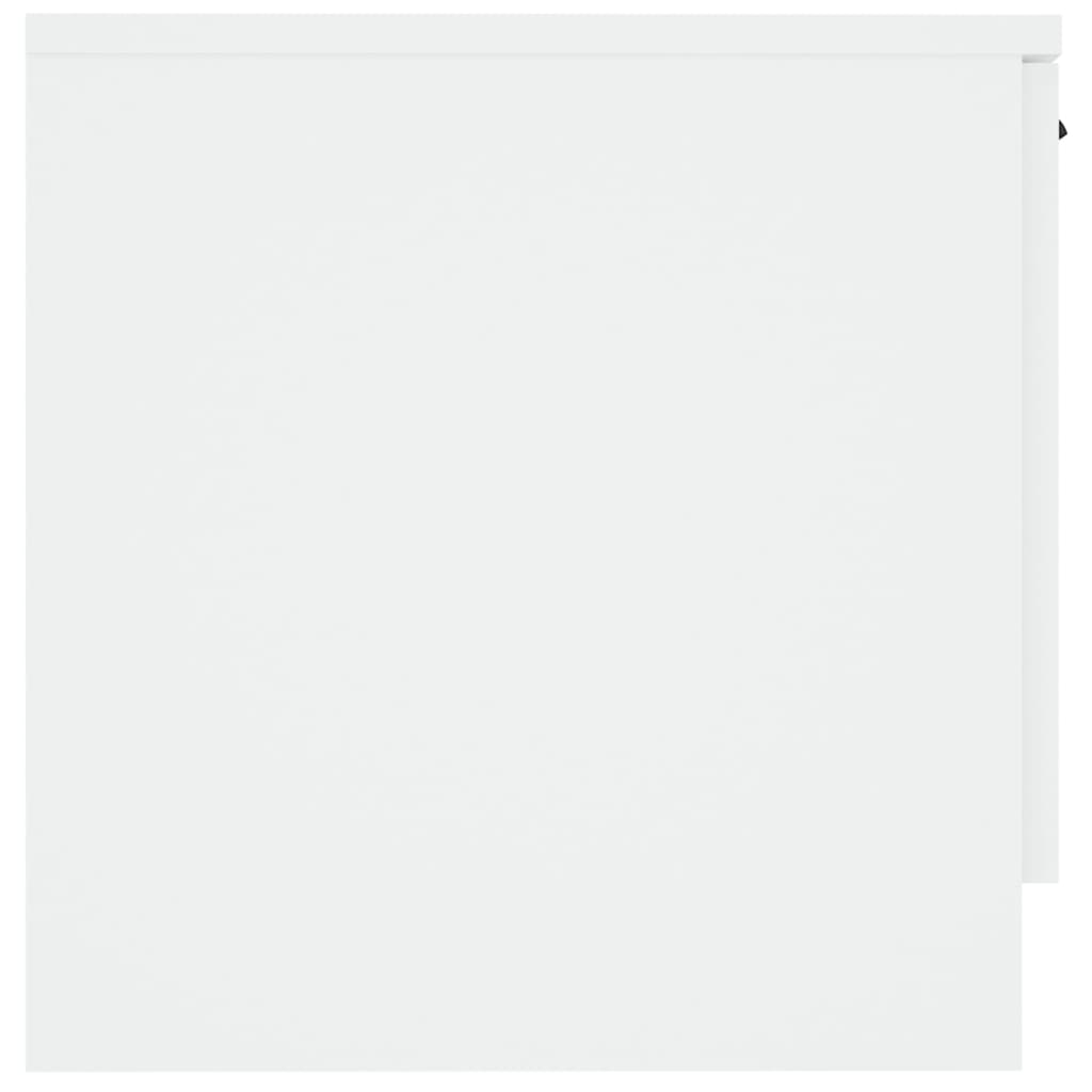 Comodini 2 pz Bianco Lucido 40x39x40 cm - homemem39