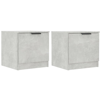 Comodini 2 pz Grigio Cemento 40x39x40 cm - homemem39